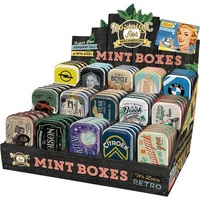 Nostalgic-Art Mint Display Including 60 Assorted Small Mint Boxes