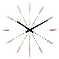 NeXtime Plug-Inn Stainless Steel Wall Clock 58cm - Lavender