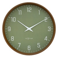 NeXtime Lyra Wall Clock 30cm - Olive
