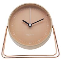 NeXtime Berlin Table Alarm Clock Pink with Night Light 14 x 13 x 7cm