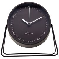 NeXtime Berlin Table Alarm Clock Black with Night Light 14 x 13 x 7cm