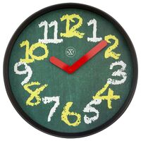 NeXtime Chalkboard Wall Clock 30cm Green