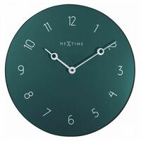 Boyle NeXtime Carousel Wall Clock 40cm Green Glass Dial Minimal Elegant
