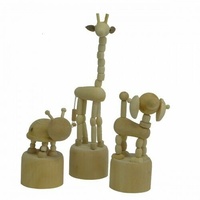 Boyle Wobbly Paintable Animals Set 3 Perfect for Arts and Crafts