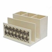 Boyle Paintable Plywood Desk Organiser Home/Office D????cor Art