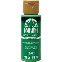 FolkArt Premium Acrylic Paint 59ml Bright Green - Matt Finish