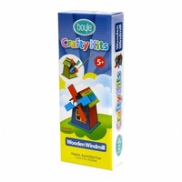 Boyle Kids Wood Built & Paint Kit Perfect for Arts and Crafts - Windmill