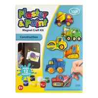 Plaster and Paint Magnet Craft Kit - Construction