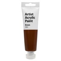 Artist Acrylic Paint 100ml Brown