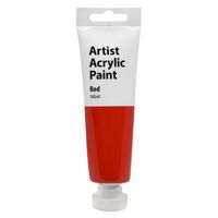 Artist Acrylic Paint 100ml Red