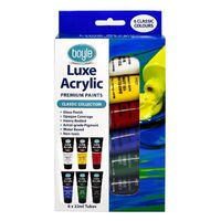 Luxe Acrylic Premium Paint Classic Pack of 6