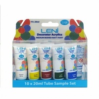 Boyle Leni Decorator Acrylics Sampler Pack 10 x 20ml