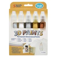 3D Paints 5pk - Specialty Colours