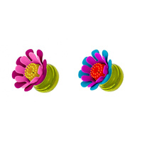 Boon - Forb Mini Silicone Dish Brush Blue/Pink