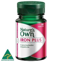 Natures Own Iron Plus 0378 Tablets 50