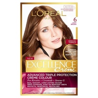 Loreal Excellence 6 Light Brown Radiant, even, healthy-looking colour