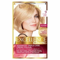 Loreal Excellence 9 Light Blonde Radiant, even, healthy-looking colour