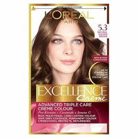 Loreal Excellence 5.3 Golden Brown Triple Care Colour Advanced technology