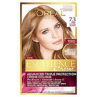 Loreal Excellence 7.3 Dark Golden Blonde Triple Care Colour Advanced technology