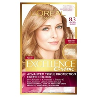 Loreal Excellence 8.3 Golden Blonde leaves you with stronger and softer hair