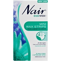 Nair Easiwax Mini Wax Strips 20 chamomile extract that require no preparation