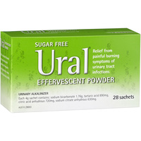 Ural Sachets 28X4g Effervescent Granules Flavoured Urinary Alkalinize