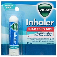 Vicks Nasal Spray Decongestant Inhaler 0.5mL Fast and Temporary Relief