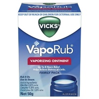 Vicks VapoRub Ointment Decongestant Chest Rub 50g Relief Distress of Colds