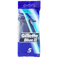 Gillette Dis Blue Ii Plus Piv 5 Disposable Razors Sensitive Pivot