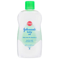 Johnsons Baby Oil Aloe Vera & Vitamin E 500ML Provide Extra Soothing