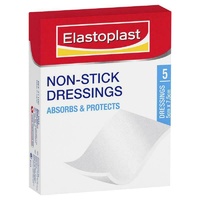 Elastoplast 21100 Non-Stick Wound Dressing 7.5cm x 5cm 5 Pack Highly Absorbent
