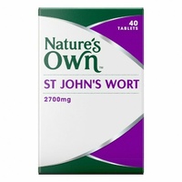 Nature's Own St Johns Wort 2700mg 40 Tablets help calm the nerves