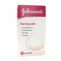 Johnsons Nursing Pads Ivory 24 Super Absorbent Core, Thin Desing, Disposable
