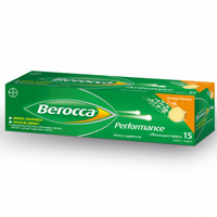 Berocca Performance Effervescent Orange - 15 Tablets for Mental Performance