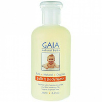 Gaia Natural Baby Bath And Body Wash - 250ml Enriched with Calming Lavender
