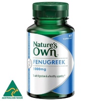 Natures Own Fenugreek 1000mg 0710 Capsules 60