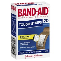 Bandaid Tough Strips Regular - 20 Pack Non-stick Pad Technology