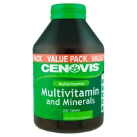 Cenovis Multivitamin & Minerals Tablets 200 All In One Multivitamin