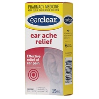 Ear Clear Ear Ache Relief Drops 15Ml Effective relief of ear pain