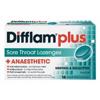 Difflam Lozenges Sugar Free AAA Menthol & Eucalyptus 16