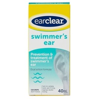 Ear Clear Swimmers Ear 40ML Prevent swimmers ears