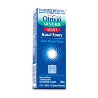 Otrivin Adult Nasal Spray Menthol 10ml Relieve A Blocked Or Runny Nose