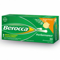 Berocca Performance Effervescent Orange - 30 Tablets for Mental Performance