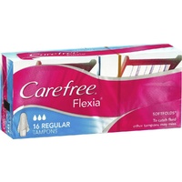 Carefree Flexia Tampons Regular 16