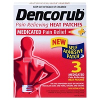 Dencorub Pain Relieving Heat 3 Adhesive Patches