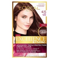 Loreal Excellence 4.15 Dark Frosted Brwn  stronger and softer hair