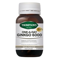 Thompsons Ginkgo Biloba 6000mg Capsules 60 Maintain healthy cognitive function?