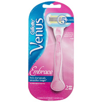 Gillette Venus Embrace Razor Pink  5 curve-hugging blades