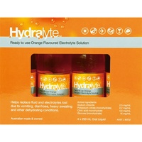 Hydralyte Solution 4X250ml Orange Helps Replace Electrolytes
