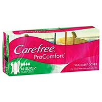 Carefree Pro Comfort Tampons Super 16